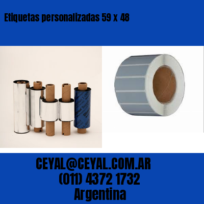 Etiquetas personalizadas 59 x 48