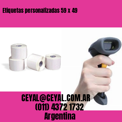 Etiquetas personalizadas 59 x 49