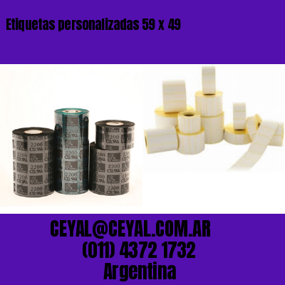 Etiquetas personalizadas 59 x 49