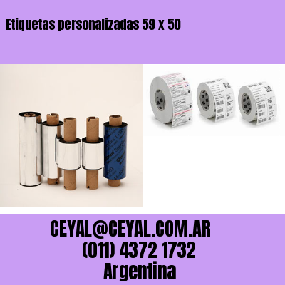 Etiquetas personalizadas 59 x 50