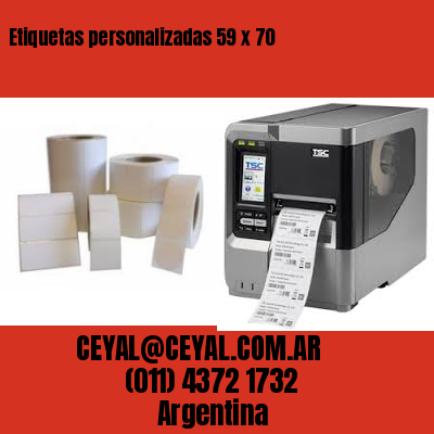 Etiquetas personalizadas 59 x 70