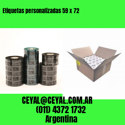 Etiquetas personalizadas 59 x 72
