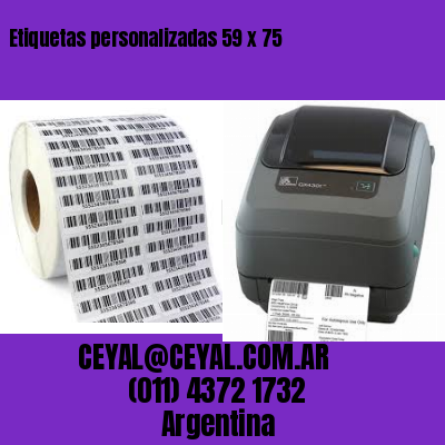 Etiquetas personalizadas 59 x 75