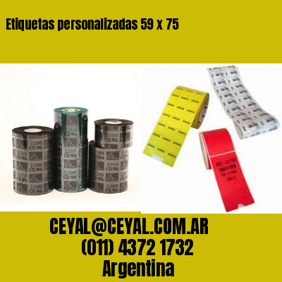 Etiquetas personalizadas 59 x 75