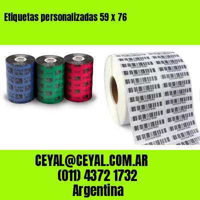 Etiquetas personalizadas 59 x 76