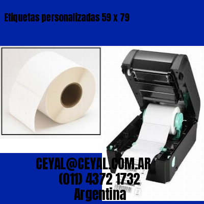 Etiquetas personalizadas 59 x 79