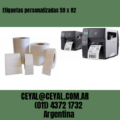 Etiquetas personalizadas 59 x 82