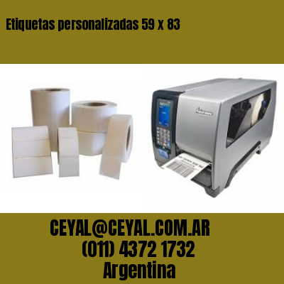 Etiquetas personalizadas 59 x 83