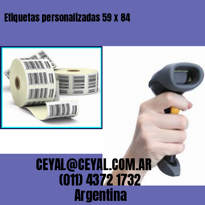 Etiquetas personalizadas 59 x 84