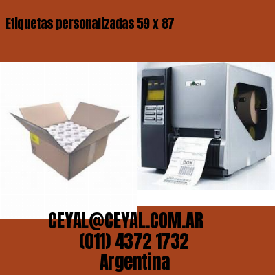 Etiquetas personalizadas 59 x 87