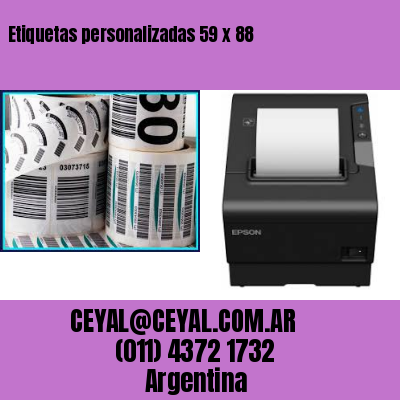 Etiquetas personalizadas 59 x 88