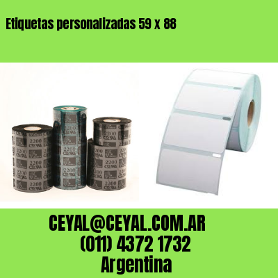 Etiquetas personalizadas 59 x 88