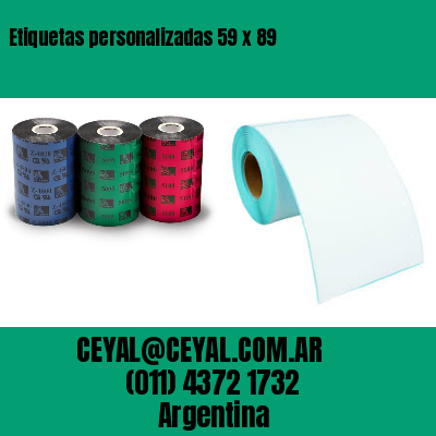 Etiquetas personalizadas 59 x 89