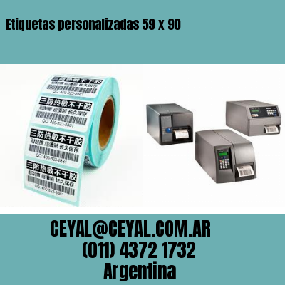 Etiquetas personalizadas 59 x 90