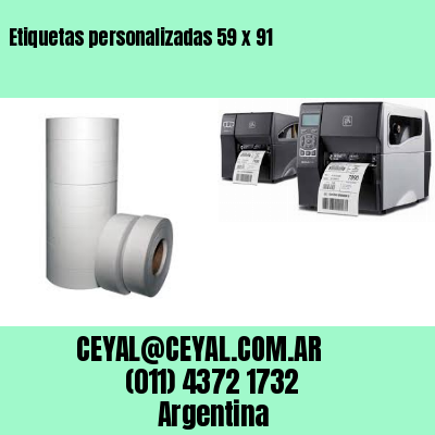 Etiquetas personalizadas 59 x 91