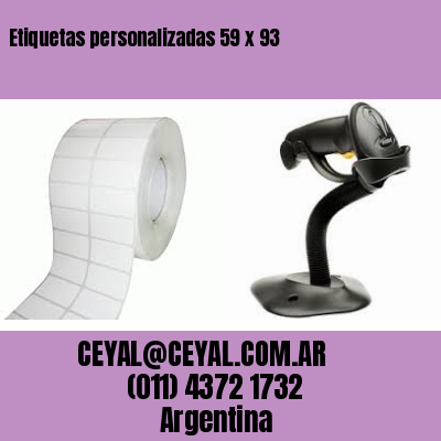 Etiquetas personalizadas 59 x 93