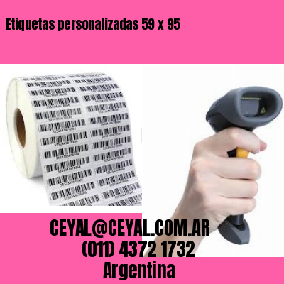 Etiquetas personalizadas 59 x 95