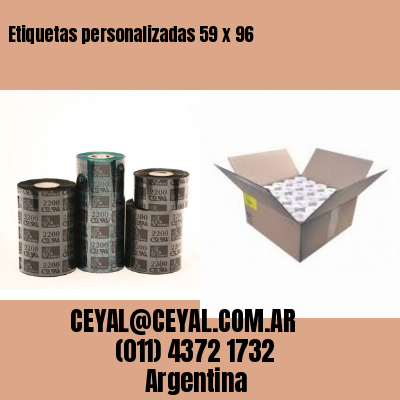 Etiquetas personalizadas 59 x 96