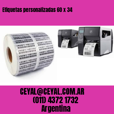 Etiquetas personalizadas 60 x 34