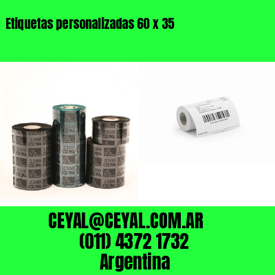 Etiquetas personalizadas 60 x 35