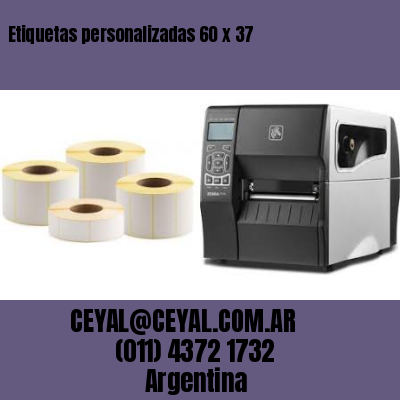 Etiquetas personalizadas 60 x 37