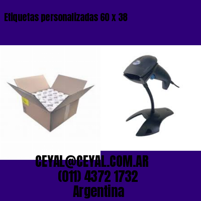 Etiquetas personalizadas 60 x 38