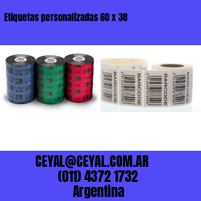 Etiquetas personalizadas 60 x 38