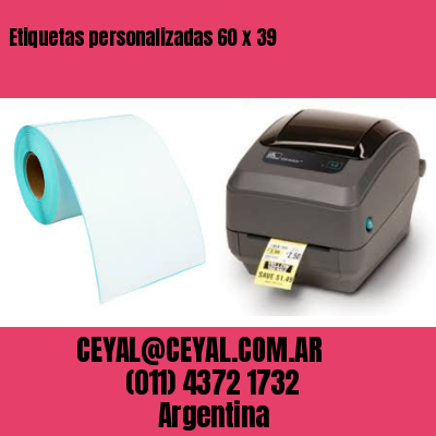 Etiquetas personalizadas 60 x 39