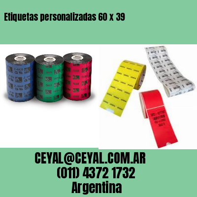 Etiquetas personalizadas 60 x 39