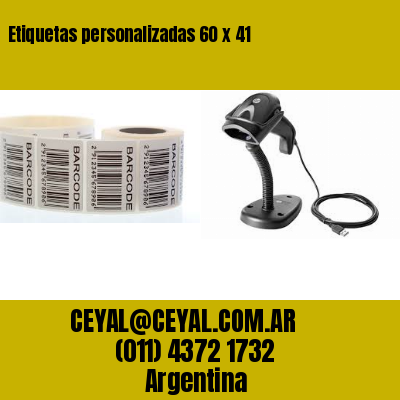 Etiquetas personalizadas 60 x 41