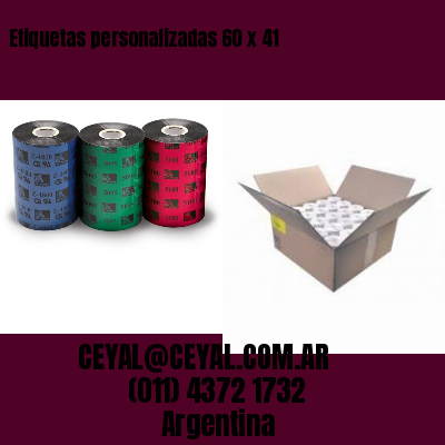 Etiquetas personalizadas 60 x 41