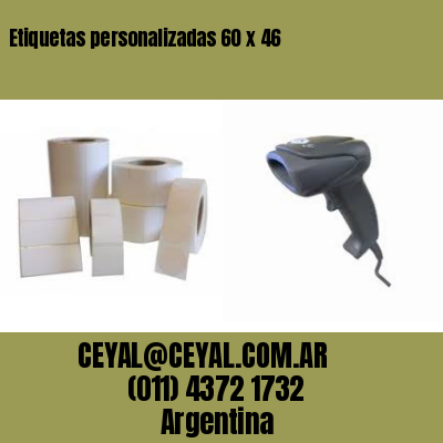 Etiquetas personalizadas 60 x 46