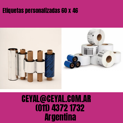 Etiquetas personalizadas 60 x 46