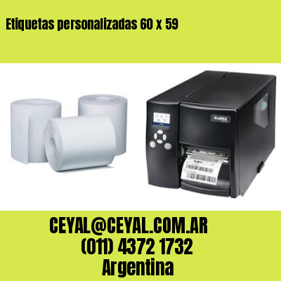 Etiquetas personalizadas 60 x 59