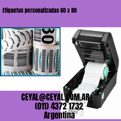 Etiquetas personalizadas 60 x 80