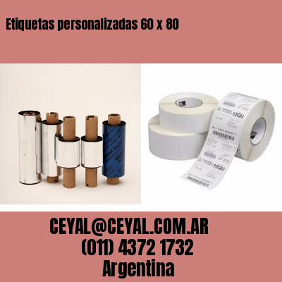 Etiquetas personalizadas 60 x 80