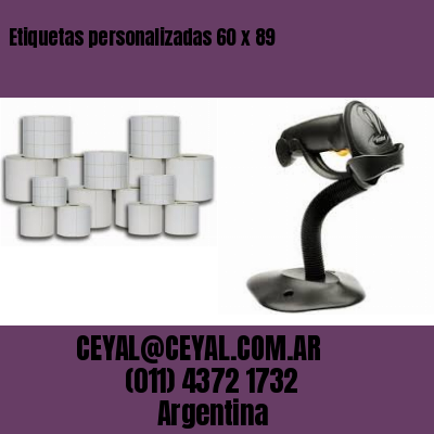 Etiquetas personalizadas 60 x 89