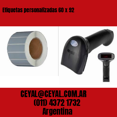 Etiquetas personalizadas 60 x 92