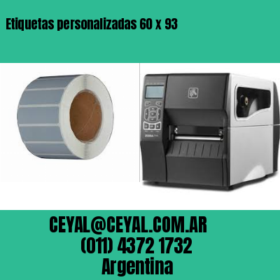 Etiquetas personalizadas 60 x 93