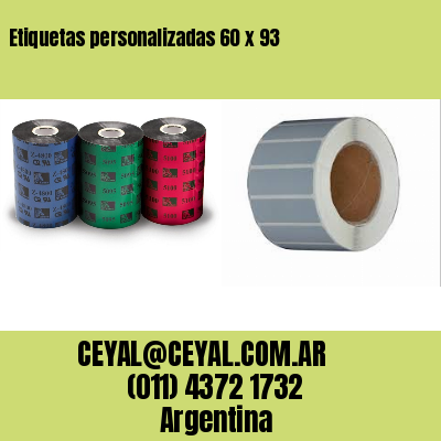 Etiquetas personalizadas 60 x 93