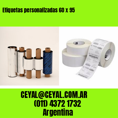 Etiquetas personalizadas 60 x 95