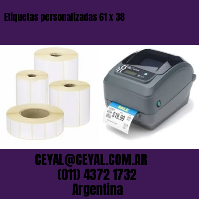 Etiquetas personalizadas 61 x 38