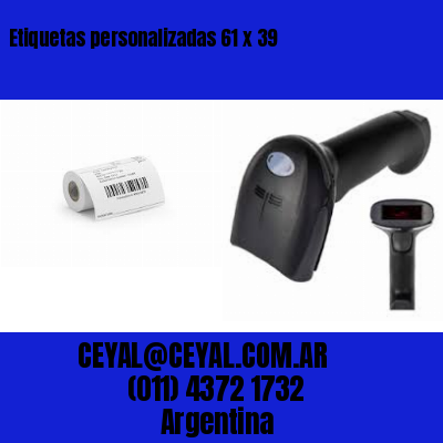 Etiquetas personalizadas 61 x 39