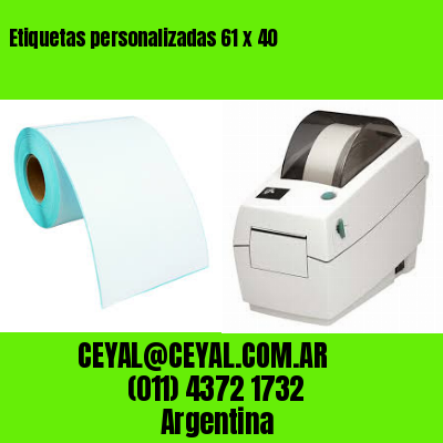 Etiquetas personalizadas 61 x 40