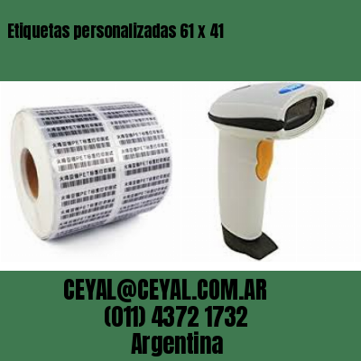 Etiquetas personalizadas 61 x 41