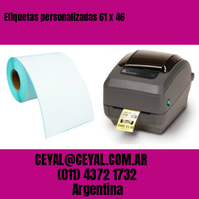 Etiquetas personalizadas 61 x 46