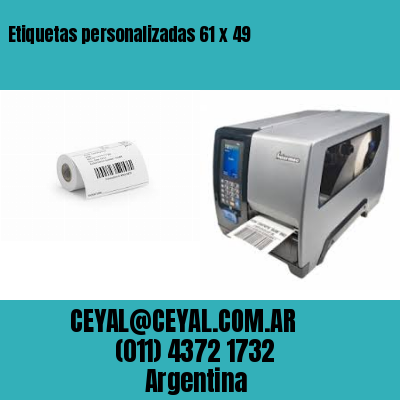 Etiquetas personalizadas 61 x 49