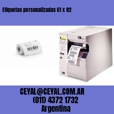 Etiquetas personalizadas 61 x 82