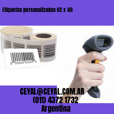 Etiquetas personalizadas 62 x 40