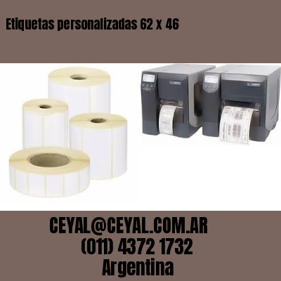 Etiquetas personalizadas 62 x 46